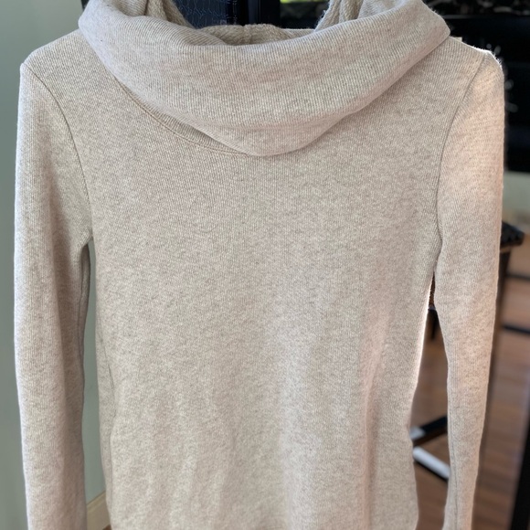 J. Crew cream color Mercantile Funnel neck Sweatshirt , Cowl Neck Sweater - Picture 2 of 16